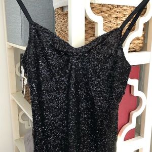 Black sequin cami - perfect for night out